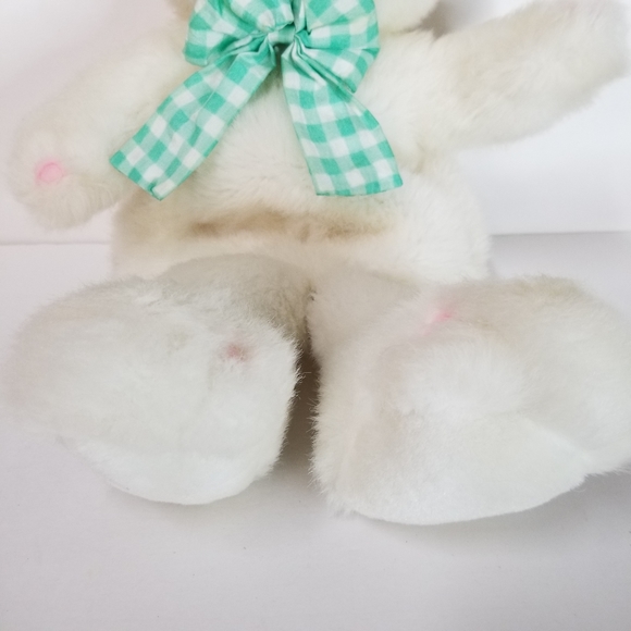 International‎ Silver White Bunny Rabbit Hand Puppet Stuffed Animal Vintage 1996 - Picture 10 of 13